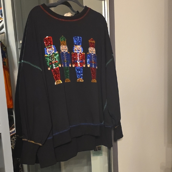 Festive Sequin Nutcracker Sweater - Picture 10 of 11